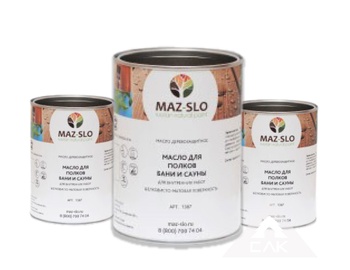 MAZ-SLO Масло для защиты полков в бане и сауне 0,5л